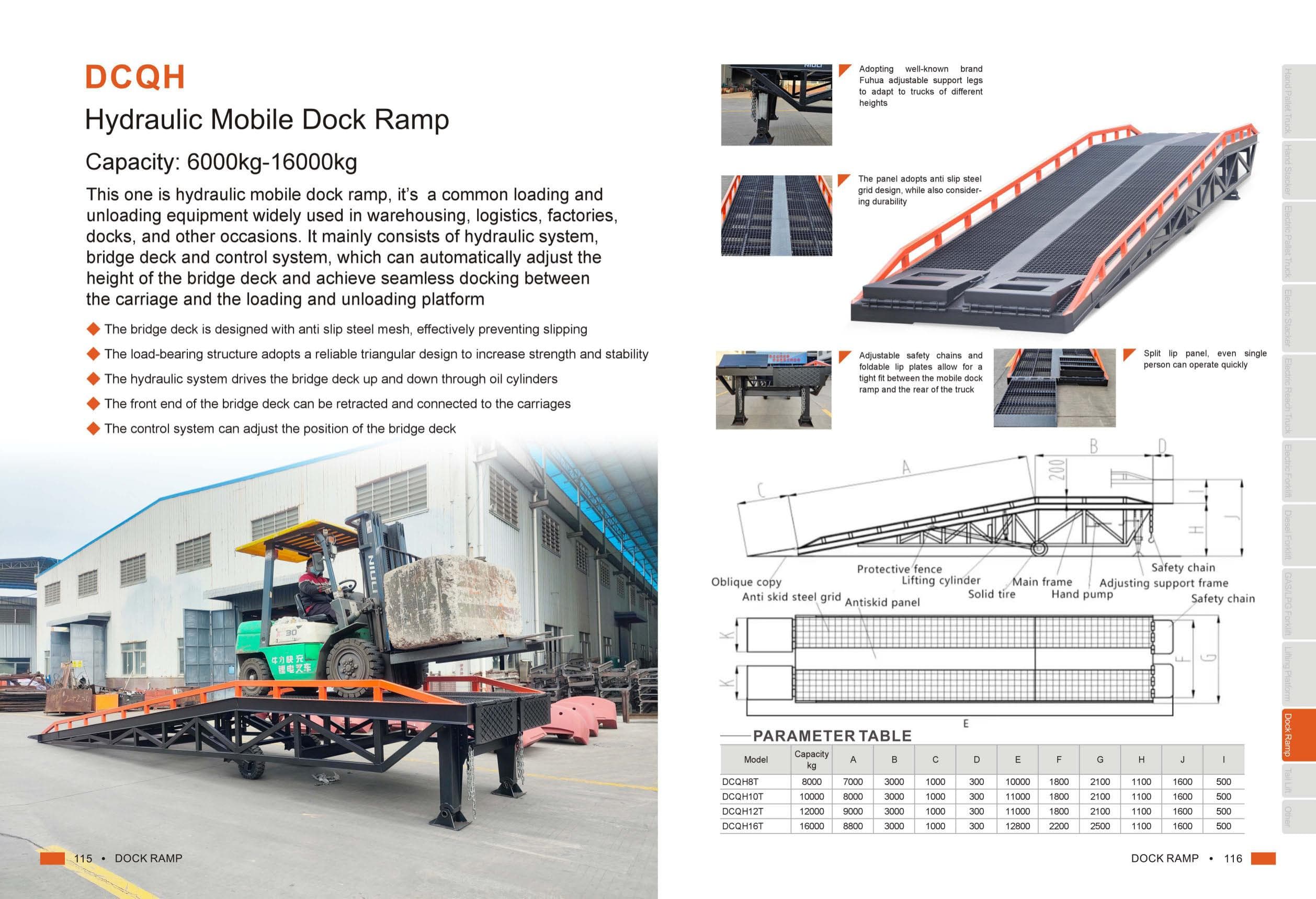 DCQ Hydraulic Dock Leveller