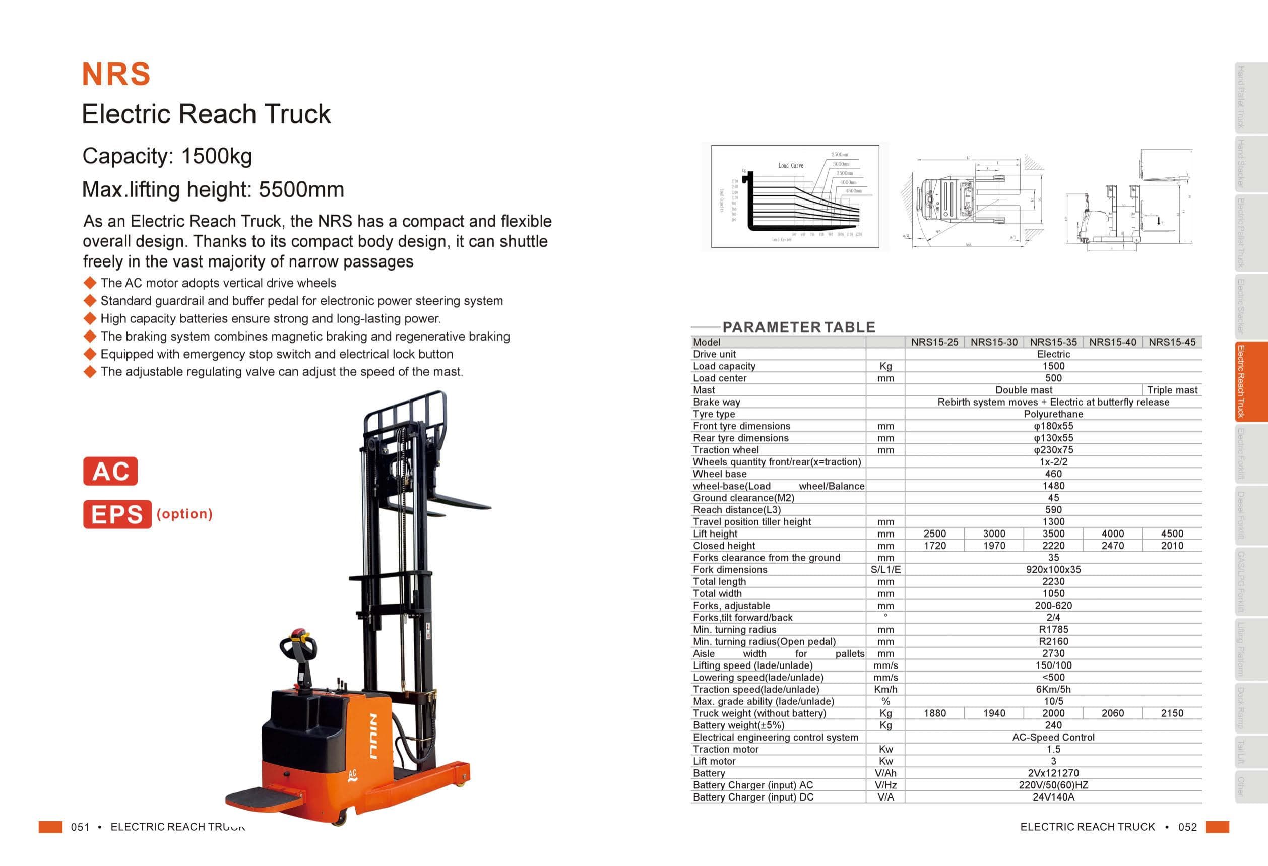 NRS Electric Reach Truck